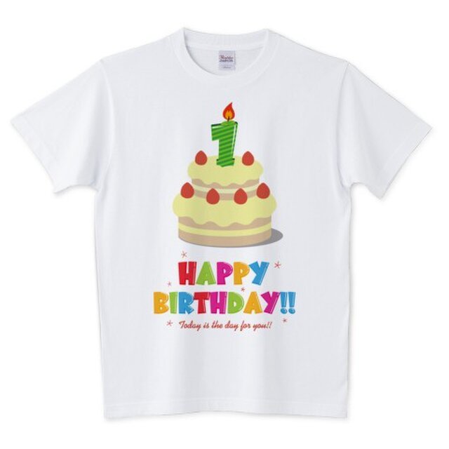 Happy Birthday! / 1才用 (キッズ・レディース・メンズ / 受注生産品)の画像1枚目