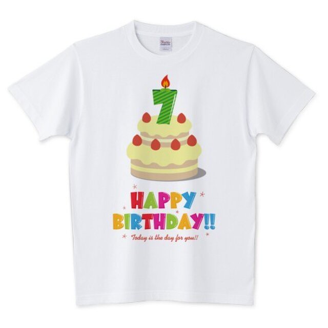 Happy Birthday! / 7才用 (キッズ・レディース・メンズ / 受注生産品)の画像1枚目
