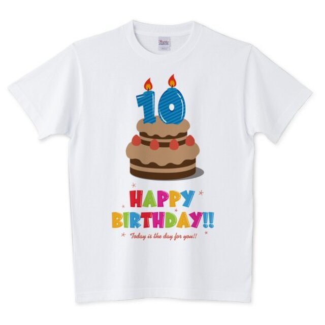 Happy Birthday! / 10才用 (キッズ・レディース・メンズ / 受注生産品)の画像1枚目