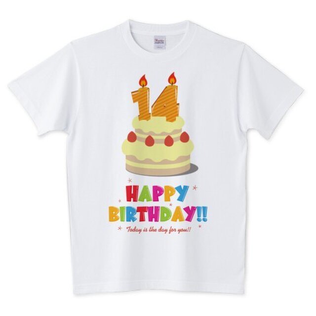 Happy Birthday! / 14才用 (キッズ・レディース・メンズ / 受注生産品)の画像1枚目