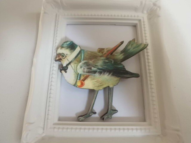 小鳥さんのウッドブローチの画像1枚目