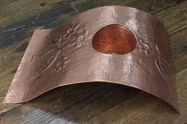 銅版で作った 小物 花活け 鉢 花瓶の画像1枚目