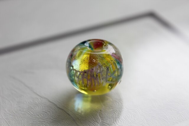 蜻蛉玉 〜流星群(天の川)〜 黄〈A-05〉の画像1枚目