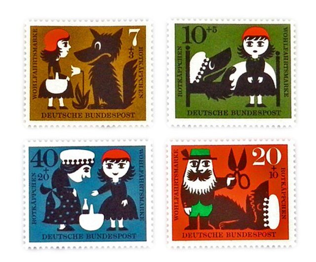 ドイツ童話切手 赤ずきん Germany Da Ste061 Iichi ハンドメイド クラフト作品 手仕事品の通販