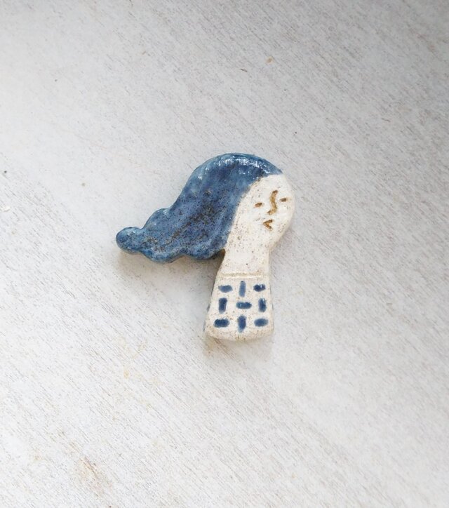 ヒトブローチ(すずむ)の画像1枚目