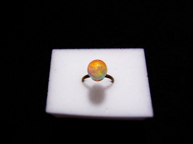指輪 虹のしずく (1cm) 液体結晶の画像1枚目