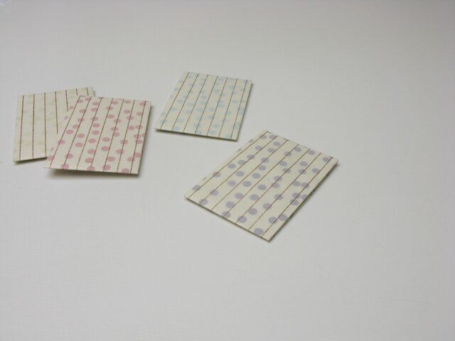 楚々 ぽちぶくろ 縞あられ 4色セットの画像1枚目