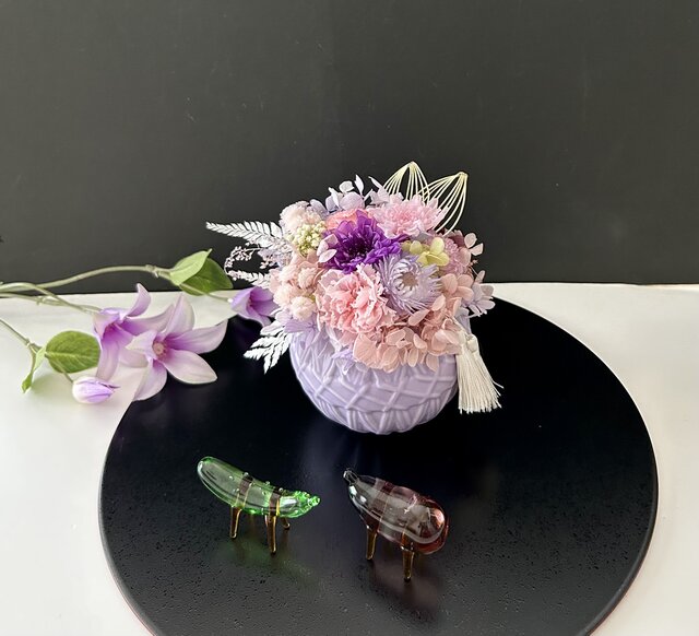 てまり プリザーブドフラワーアレンジ「受注制作」 | iichi 日々