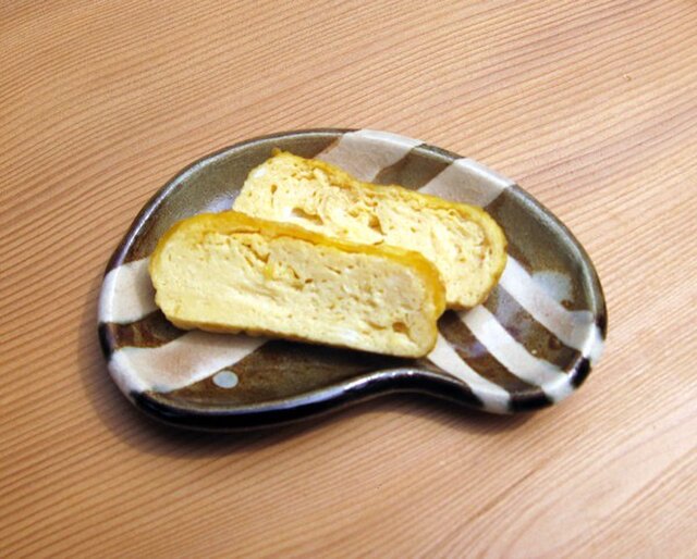 茶/ピンク【豆型皿・豆皿サイズ】の画像1枚目
