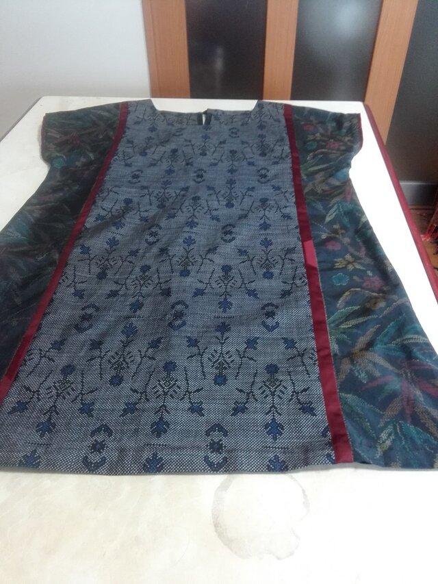 大島紬ーチュニックー ~ abet 様 ご依頼品 ~ 一点品の画像1枚目