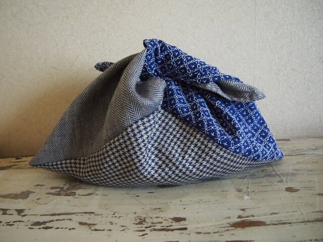 刺し子のあずま袋 十字花刺し | iichi 日々の暮らしを心地よくする