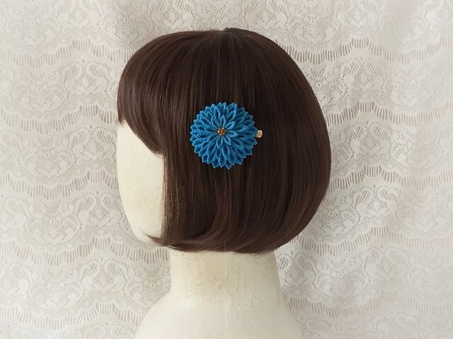 髪飾り　「宵闇の八咫烏」　スチームパンク　和ロリ　つまみ細工 髪飾り 「宵闇の八咫烏」 スチームパンク 和ロリ つまみ細工