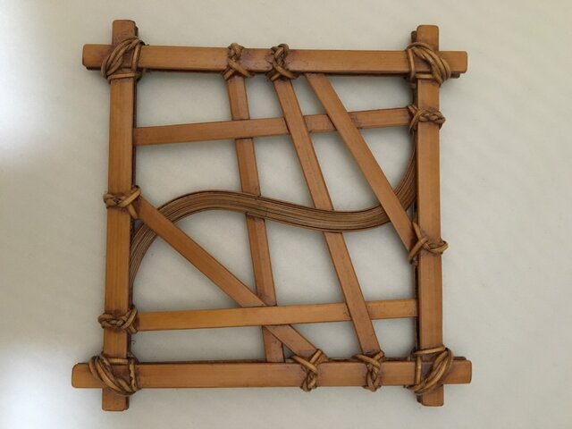 会津塗 竹コースターの画像1枚目