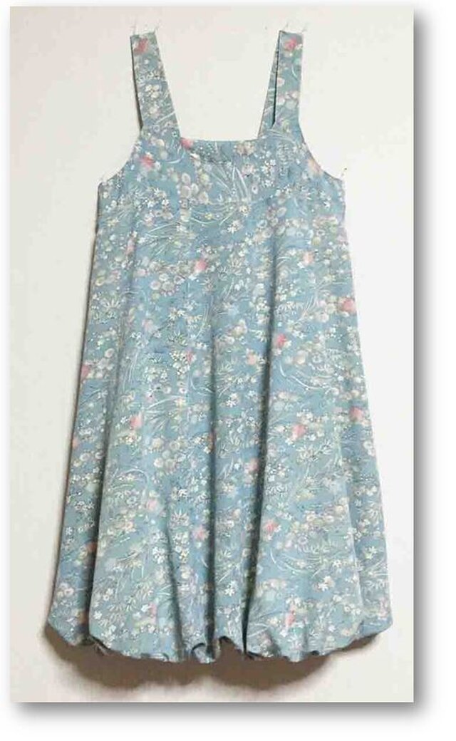 3着物リメイクバルーンジャンスカ（試作サンプル・Mサイズ）