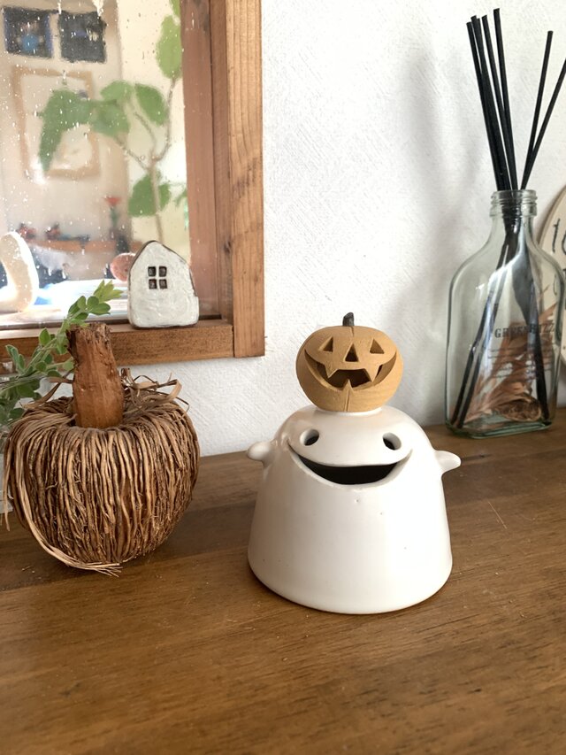 gカボチャのおばけランタン ライト付き