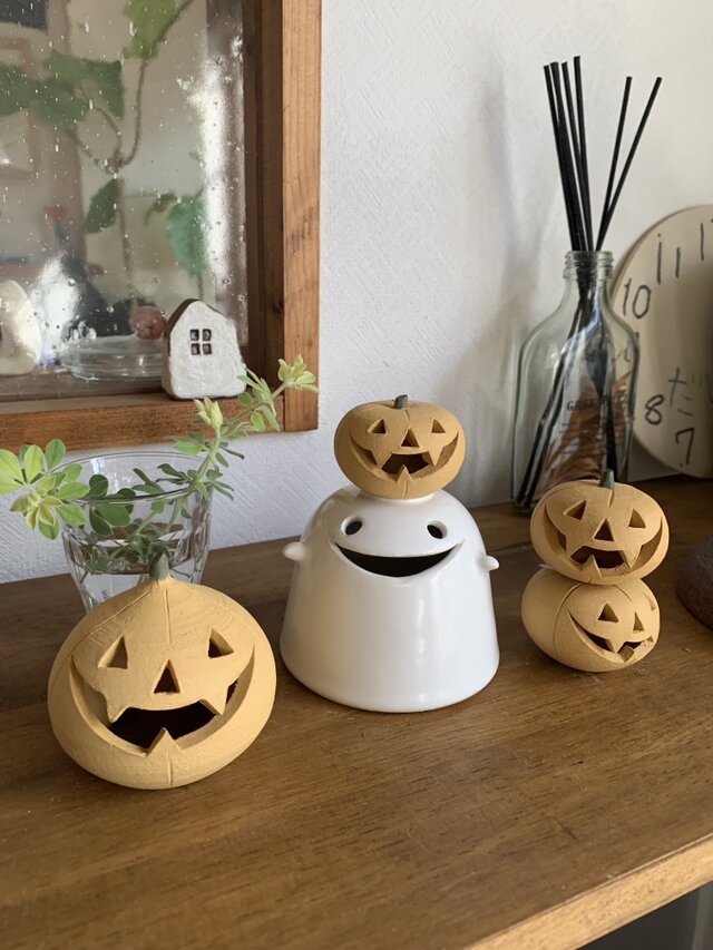 iカボチャのおばけランタン ライト付き | iichi 日々の暮らしを