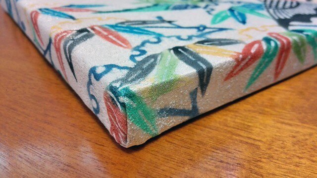 ビンテージファブリックパネル　松竹梅（ローズ） ビンテージファブリックパネル 松竹梅（ローズ）