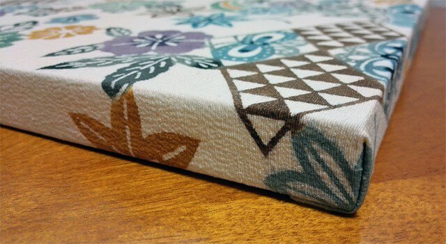 紅型染めファブリックパネル【菊・椿】 | iichi 日々の暮らしを