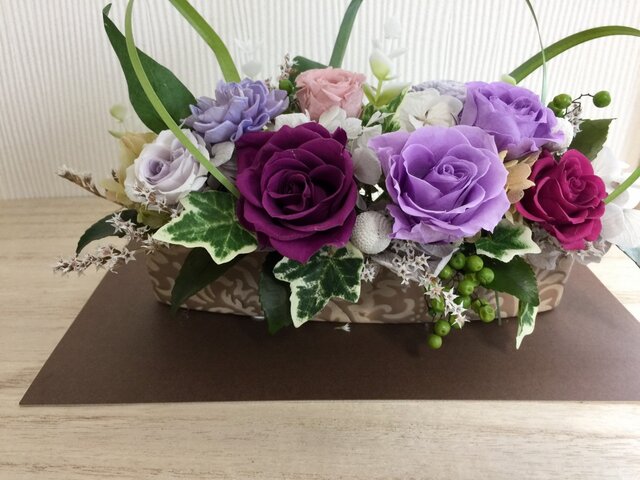 クリアケース入りインテリアフラワーアレンジ クリアケース入りインテリアフラワーアレンジ Amazon｜【公式