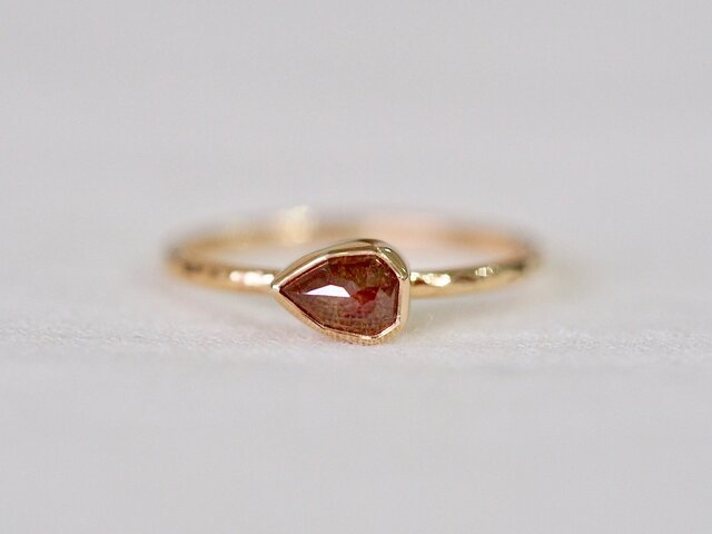 Apple Cinnamon Drop Diamond Ringの画像1枚目
