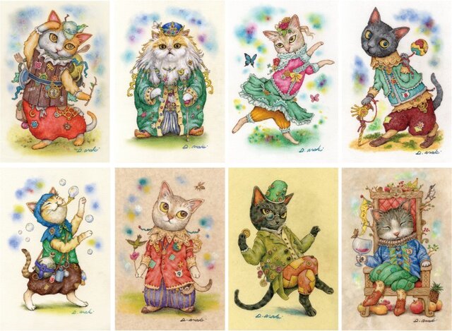 裏地球】猫だけポストカードセット（8枚入） | iichi 日々の暮らしを