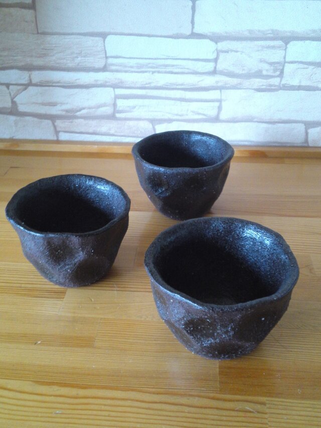 カップ (黒マット 酸化鉄吹付け) の画像1枚目