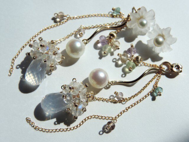 『 Healing flower 』Pierce by K14GFの画像1枚目