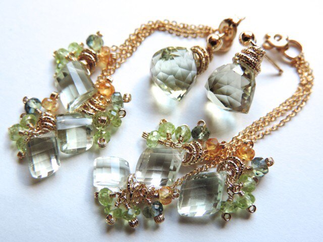 『 Light scent ( green ) 』Pierce by K14GFの画像1枚目