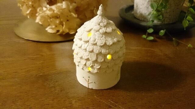 木の灯りsnow~white~005の画像1枚目