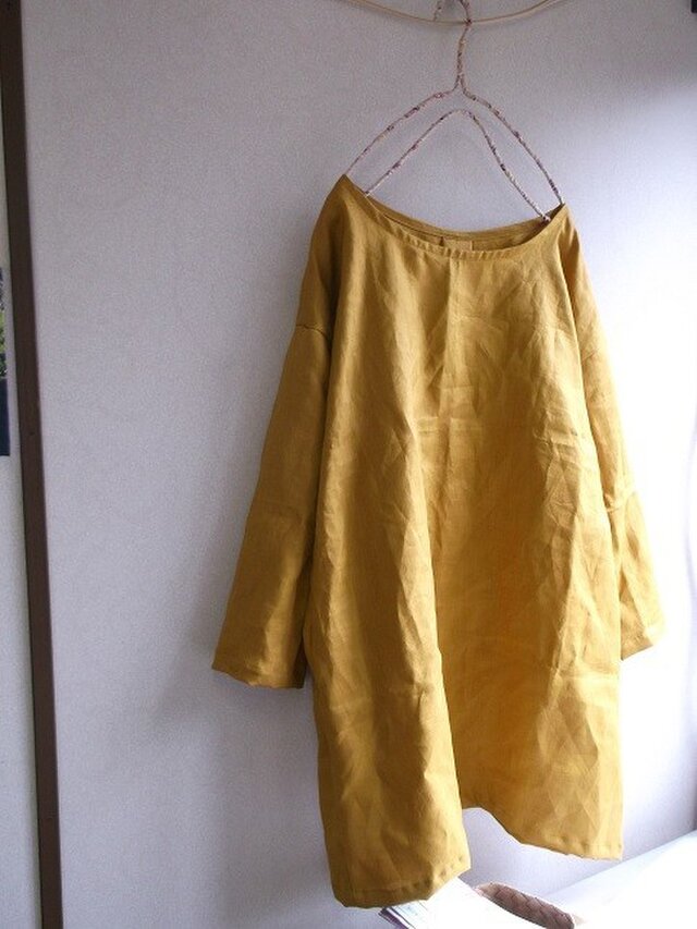 リネンシンプルチュニックの画像1枚目