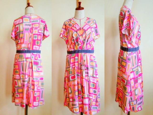 イタリア製プッチ柄 スムースニット ワンピース ピンク Iichi ハンドメイド クラフト作品 手仕事品の通販