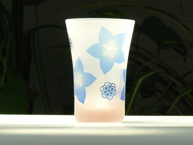 キキョウタンブラー A ピンク×青 (1個)の画像1枚目