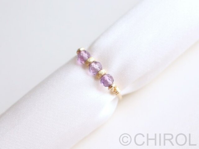 404 14kgf宝石質グリーン＆ピンクアメジスト　レクタングルチャーム 404 14kgf宝石質グリーン＆ピンクアメジスト レクタングル