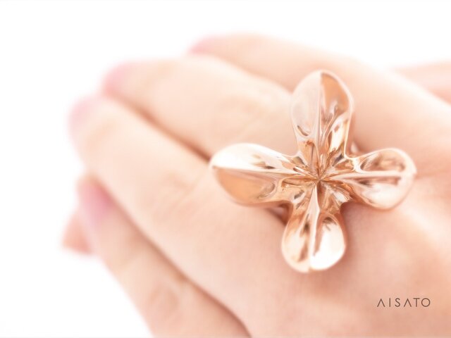 Helix Ring pinkgold へリックスリング ピンクゴールドの画像1枚目