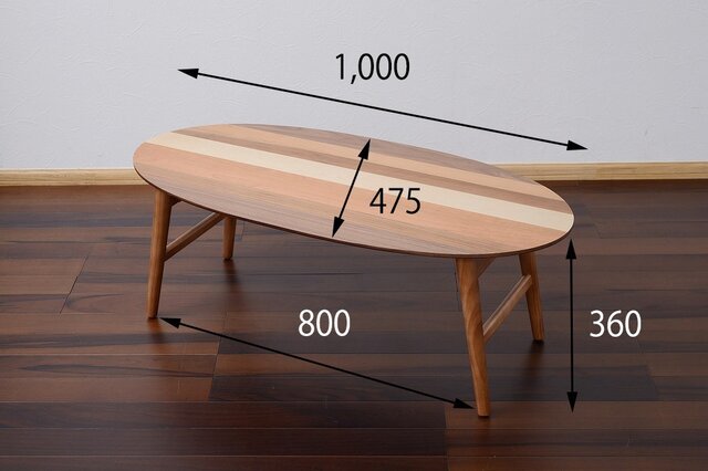 Oval / Nordic Low Table | iichi 日々の暮らしを心地よくする