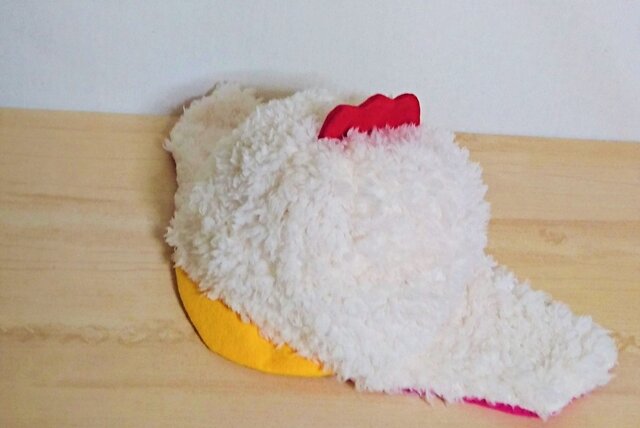 ニワトリ耳あて帽子 50,52 オーダー専用の画像1枚目