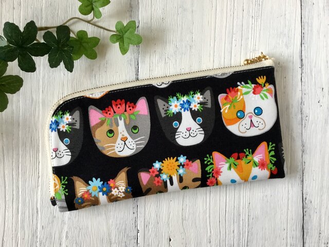軽くて薄い♪L字長財布 ビューティキャットコンテストの画像1枚目