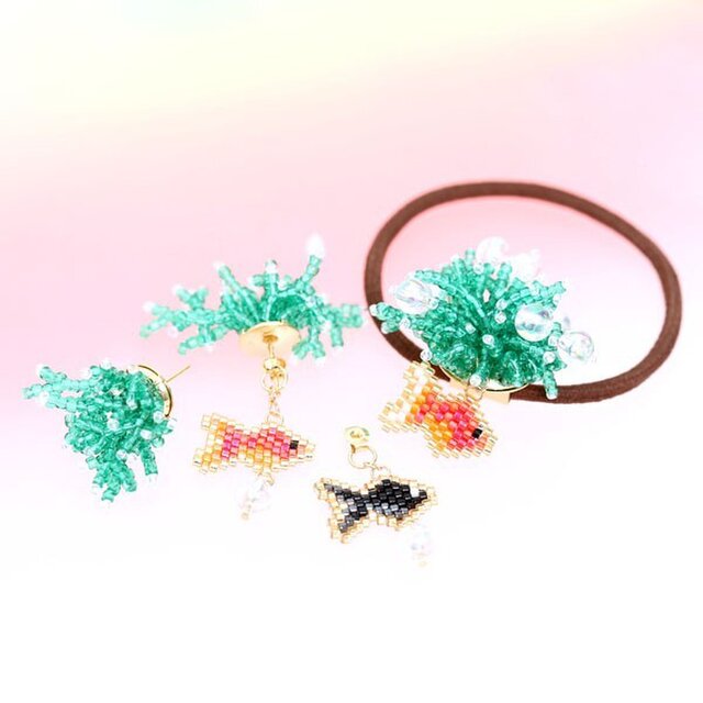 金魚アクセサリーのセット
