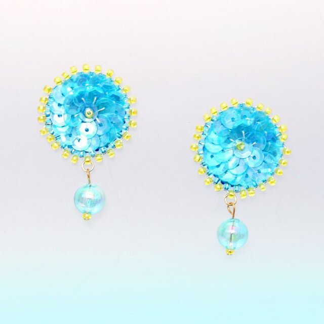 スパンコールイヤリング