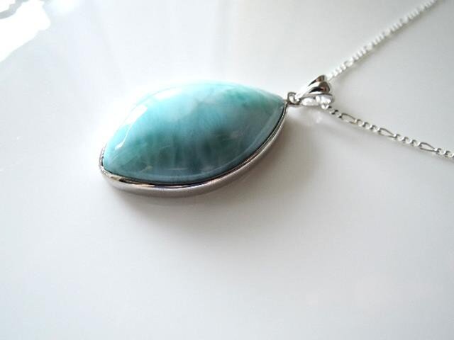 高品質ラリマーペンダントトップ☆画像掲載分1点のみです。SV925