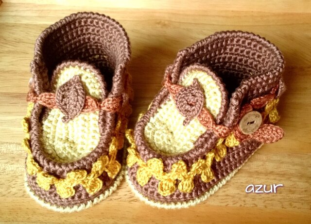 ファーストシューズ 茶系の画像1枚目