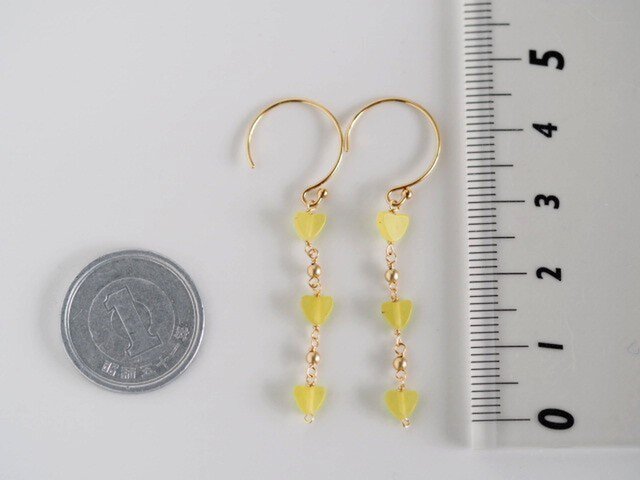 14kgfサーペンティンピアス/イヤリング K14gf：サーペンティンのピアス （№6051） | iichi 日々の暮らし