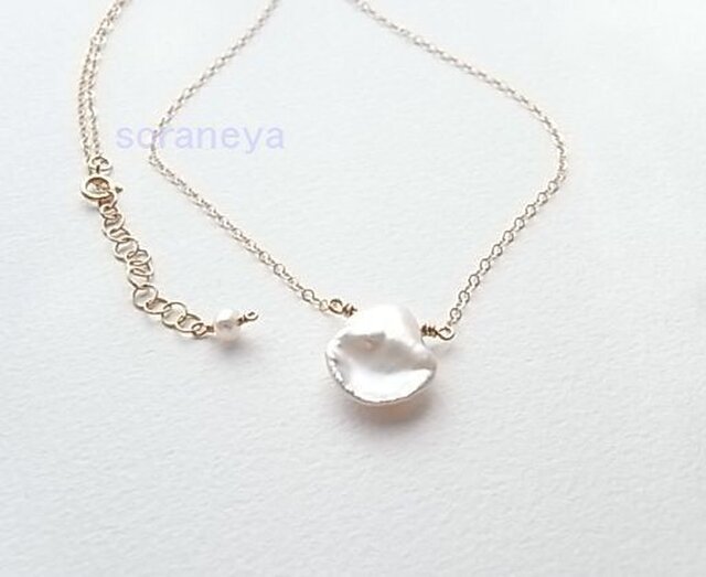 1613 ヒーリング効果✨️ ケシパールネックレス ハンドメイド 1613