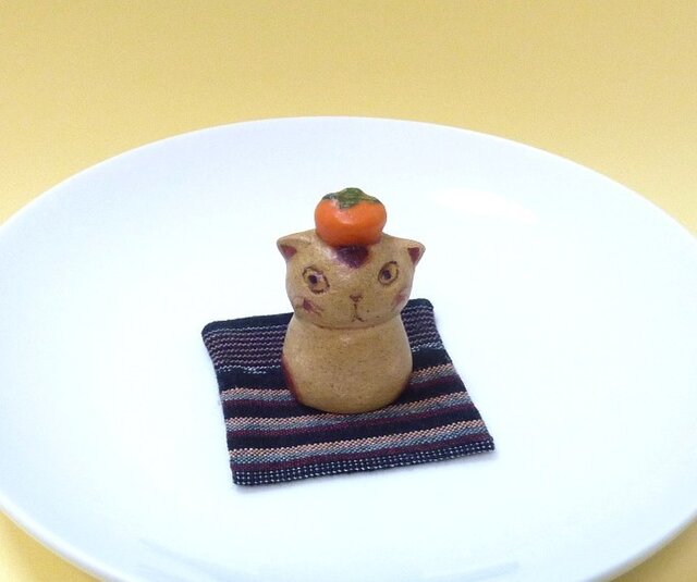 柿のっけ(びっくり目)の画像1枚目