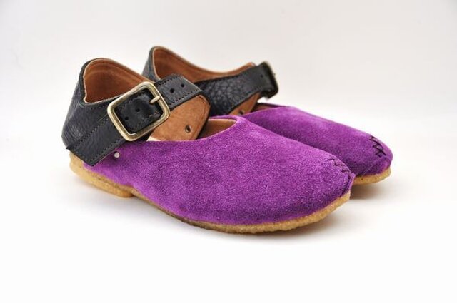 plie buckle (micro-fiber x natural leather)の画像1枚目
