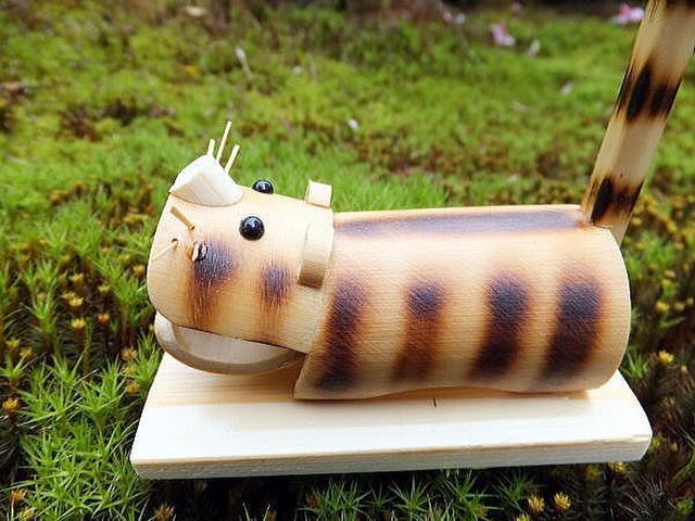 銘竹,　国産,　虎竹,　竹細工 　ハンドメイド　DIY 竹細工～干支・とら | iichi 日々の暮らしを心地よくするハンドメイド
