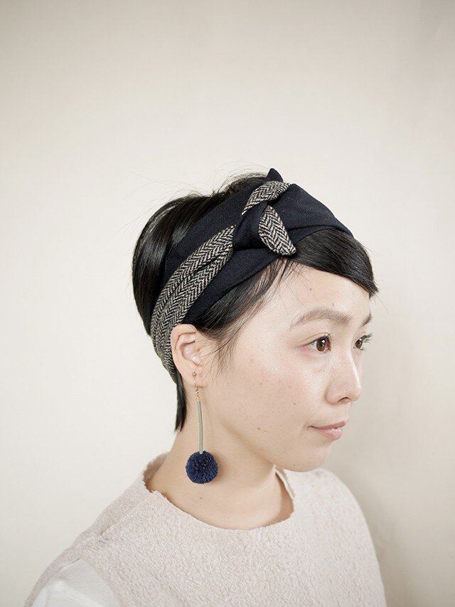 patchwork turban c (woolmix 16AW)の画像1枚目