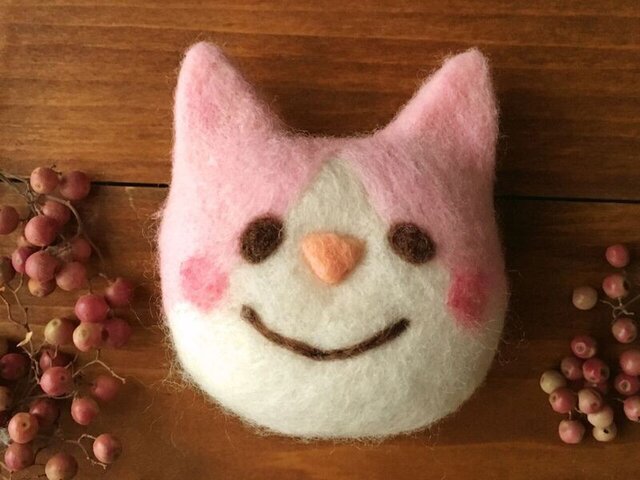 羊毛フェルト【inuinuページ♬】三毛猫ちゃん ホールケーキ 3set❀ Yahoo!オークション - 羊毛フェルト ハンドメイド 三毛猫 猫