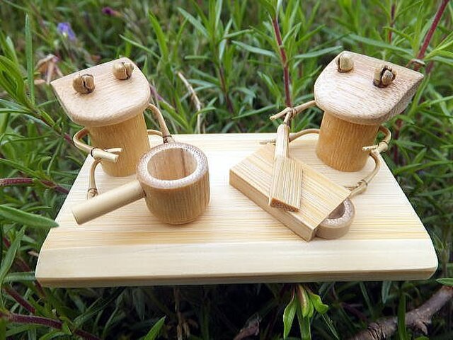 竹の温もり~カエル(ままごと)の画像1枚目