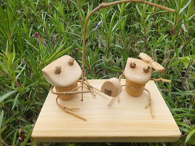竹細工～カエル（おむすび） | iichi 日々の暮らしを心地よくする